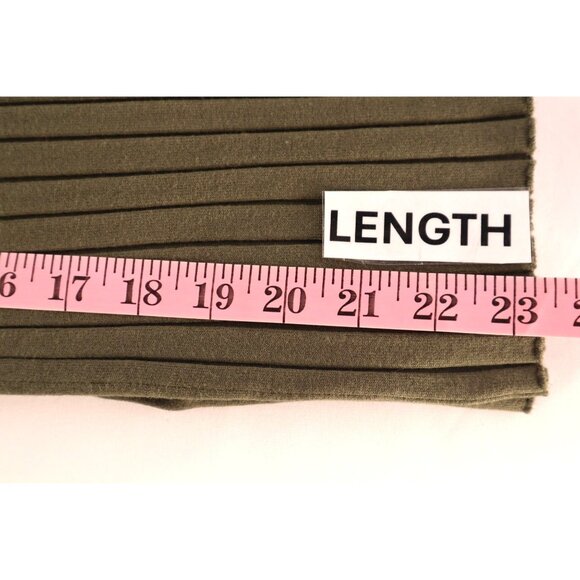Ribbed Olive Green Zip-Angle Sweater M By INC International Concepts Size Medium - Picture 11 of 13